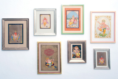 Sammlung indischer Ganesha-Darstellungen